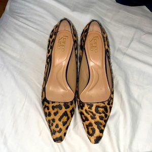 Franco Sarto leopard print heels